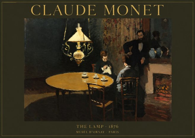 Monet The Lamp No2 - Juliste