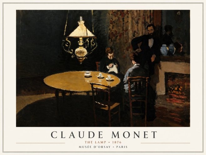 Monet The Lamp No4 - Juliste