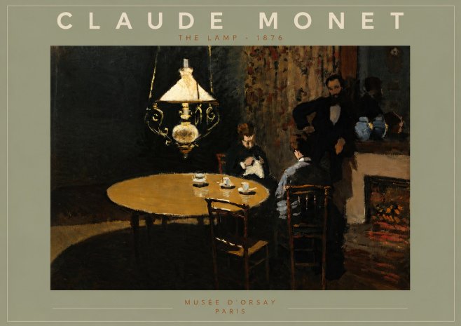 Monet The Lamp No5 - Juliste