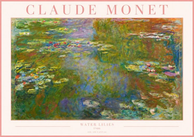 Monet Water Lilies III No3 - Juliste