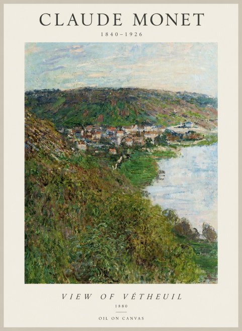 Monet View of Vétheuil II No1 - Juliste