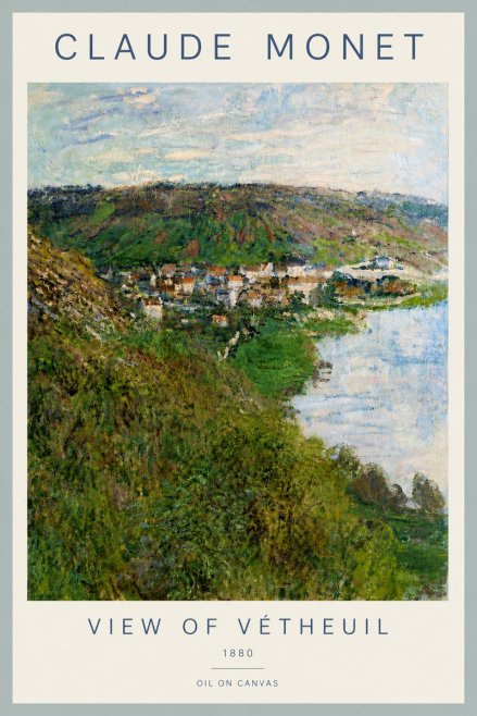 Monet View of Vétheuil II No4 - Juliste