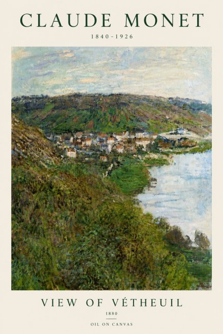 Monet View of Vétheuil II No5 - Juliste