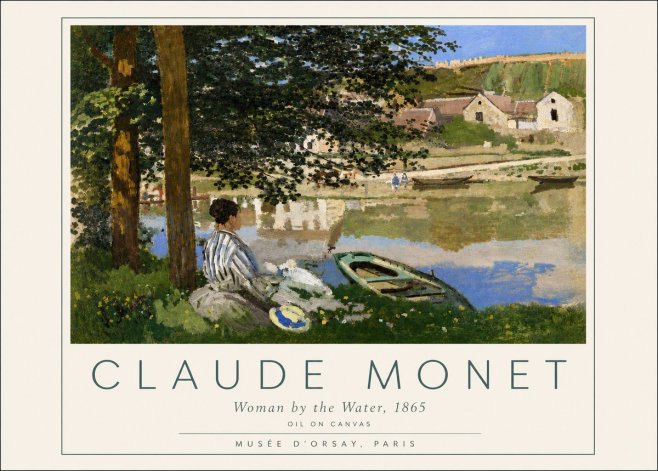 Monet Woman by the Water No4 - Juliste
