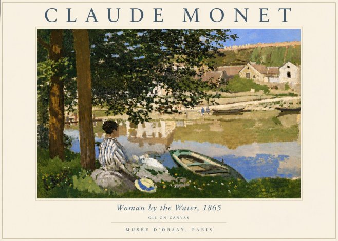 Monet Woman by the Water No6 - Juliste