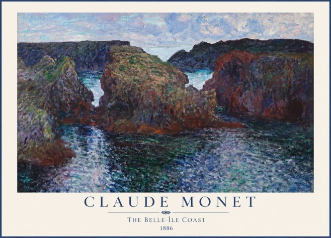 Monet The Belle-île Coast No4 - Juliste