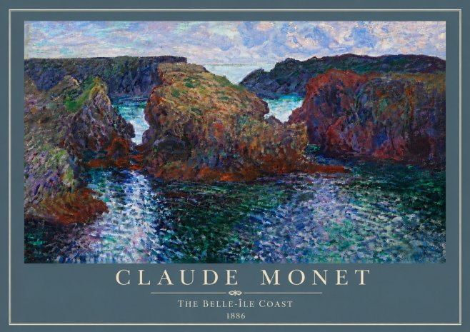 Monet The Belle-île Coast No6 - Juliste