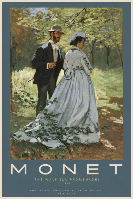 Monet The Walk (La Promenade) No2 - Juliste