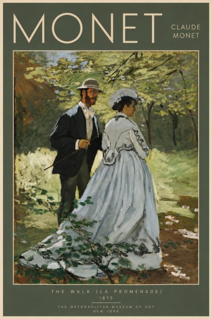 Monet The Walk (La Promenade) No5 - Juliste