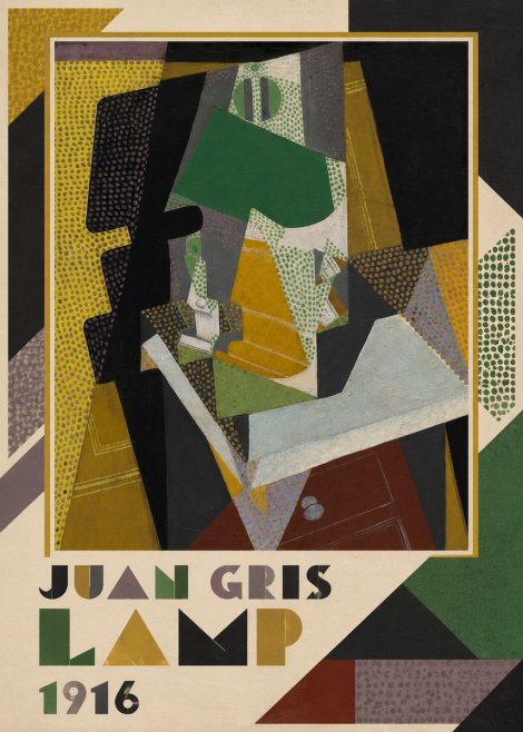Juan Gris Lamp No1 - Juliste