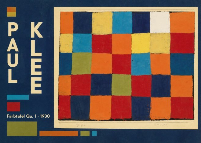 Paul Klee Farbetafel Qu 1 · 1930 No4 - Juliste