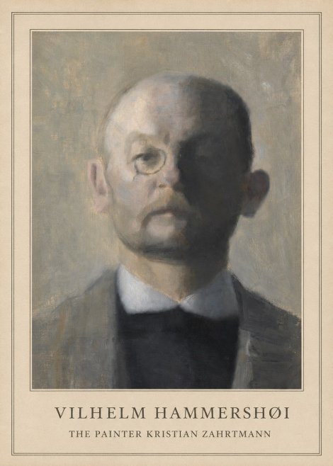 Vilhelm Hammershøi Self-portrait I No3 - Juliste