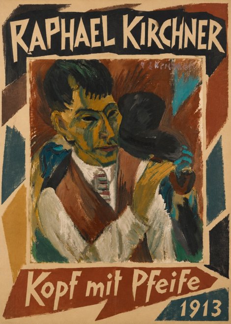 Raphael Kirchner Kopf Mit Pfeife No1 - Juliste