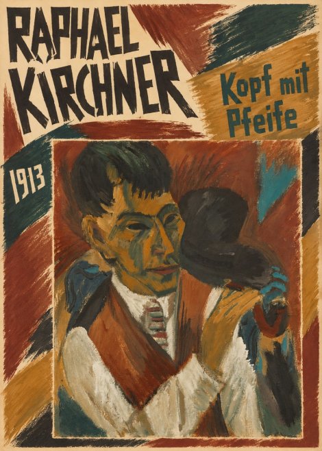 Raphael Kirchner Kopf Mit Pfeife No4 - Juliste