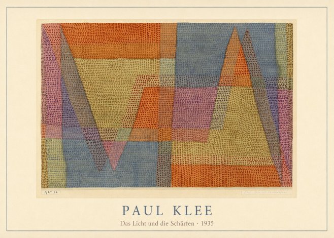 Paul Klee Das Licht Und Die Schärfen No4 - Juliste