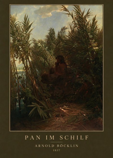 Arnold Böcklin Pan Im Schilf No3 - Juliste