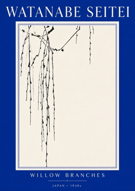 Watanabe Seitei Willow Branches I No5 - Juliste