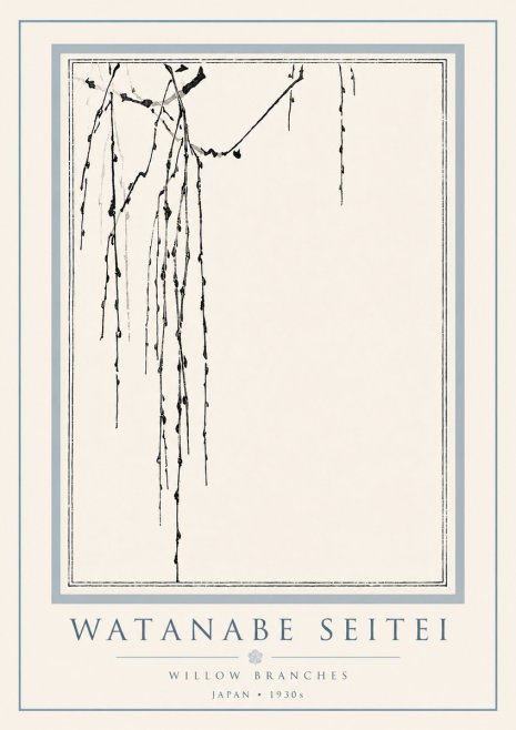 Watanabe Seitei Willow Branches I No6 - Juliste