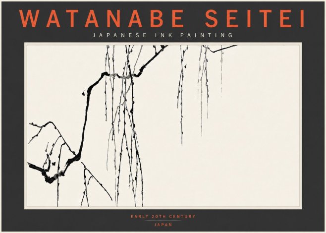 Watanabe Seitei Willow Branches II No4 - Juliste