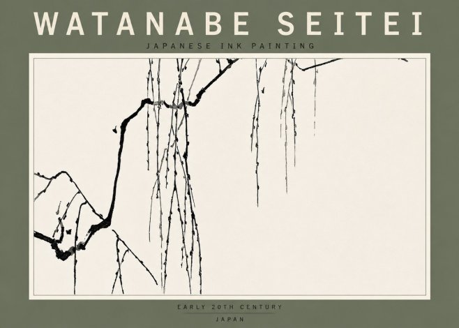 Watanabe Seitei Willow Branches II No6 - Juliste