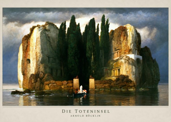 Arnold Böcklin Die Toteninsel II No2 - Juliste