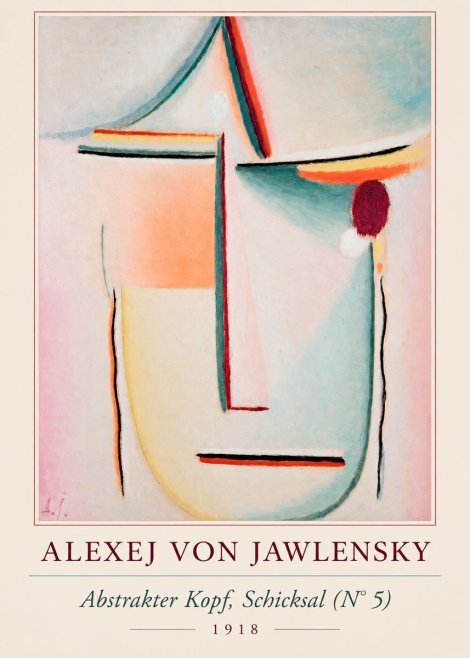 Alexej von Jawlensky Abstrakter Kopf, Schicksal (N°5) No2 - Juliste