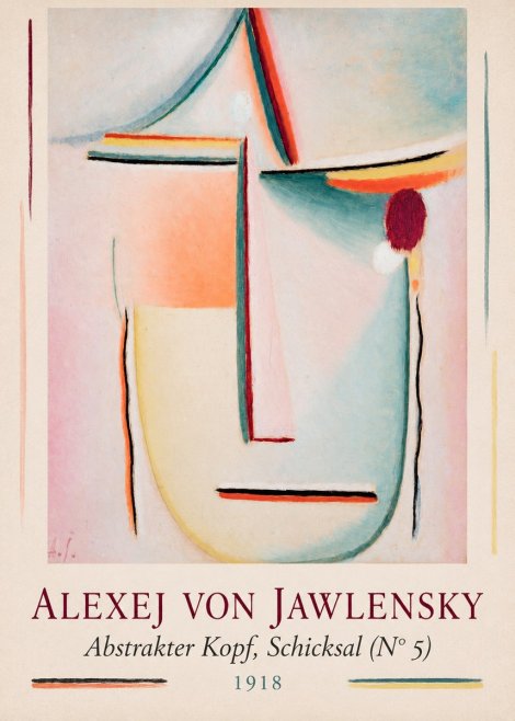 Alexej von Jawlensky Abstrakter Kopf, Schicksal (N°5) No6 - Juliste