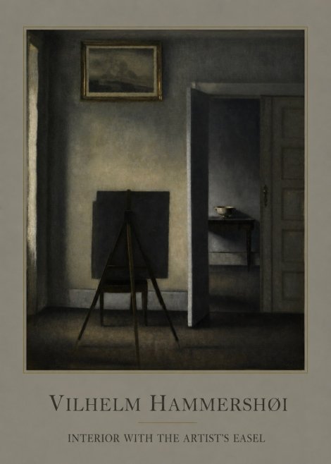 Vilhelm Hammershøi Interior with the Artist's Easel I No1 - Juliste