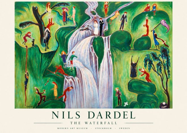Nils Dardel The Waterfall No1 - Juliste