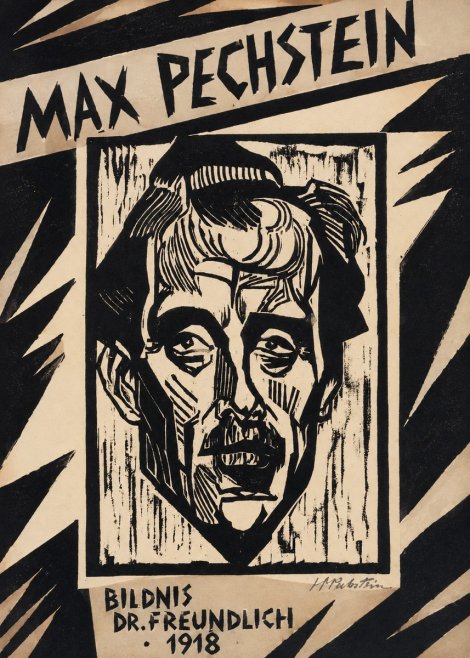 Max Pechstein Bildnis Dr. Freundlich • 1918 No4 - Juliste