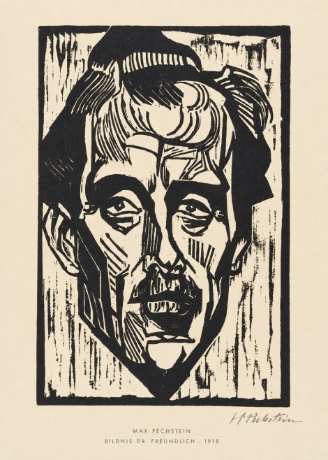 Max Pechstein Bildnis Dr. Freundlich • 1918 No5 - Juliste