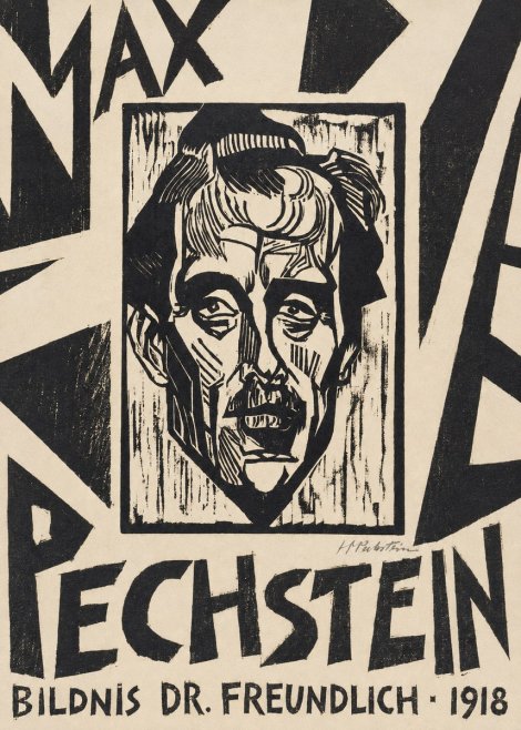 Max Pechstein Bildnis Dr. Freundlich • 1918 No6 - Juliste