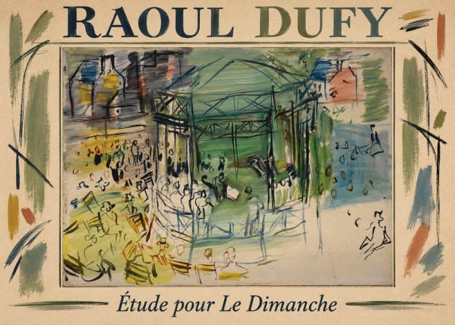 Raoul Dufy Étude Pour Le Dimanche No1 - Juliste