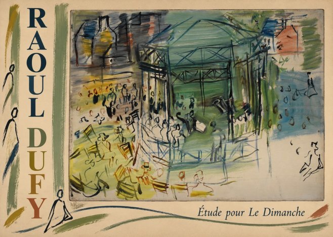Raoul Dufy Étude Pour Le Dimanche No2 - Juliste
