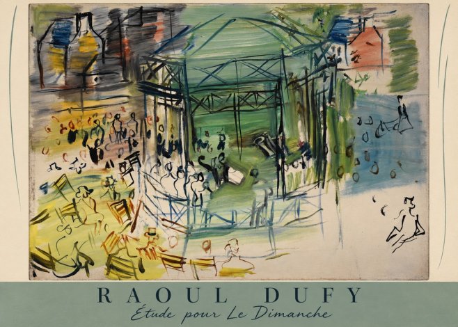 Raoul Dufy Étude Pour Le Dimanche No6 - Juliste