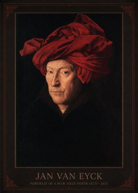 Jan van Eyck Portrait of a Man (Self Portrait?) No1 - Juliste
