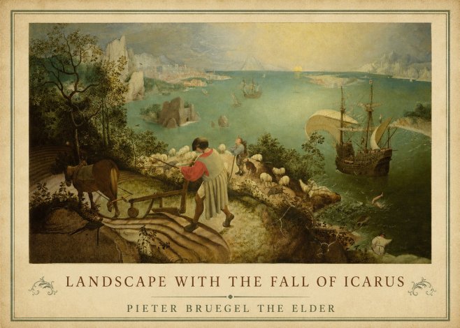 Pieter Bruegel Landscape with the Fall of Icarus II No1 - Juliste