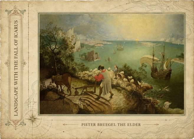 Pieter Bruegel Landscape with the Fall of Icarus II No2 - Juliste