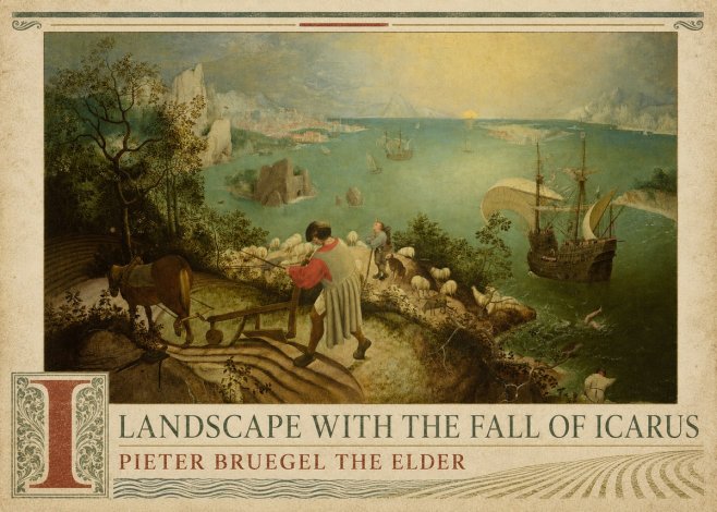 Pieter Bruegel Landscape with the Fall of Icarus II No3 - Juliste