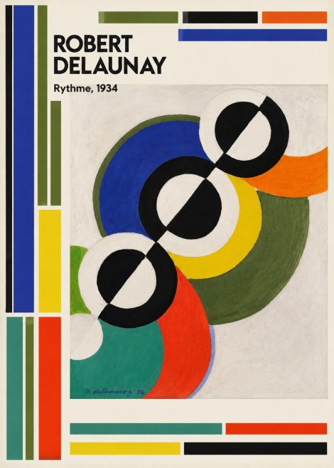 Robert Delaunay Rythme, 1934 No2 - Juliste