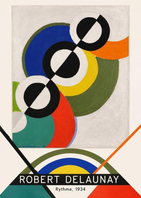 Robert Delaunay Rythme, 1934 No3 - Juliste