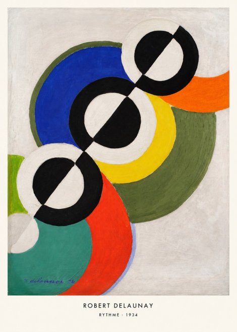 Robert Delaunay Rythme, 1934 No6 - Juliste