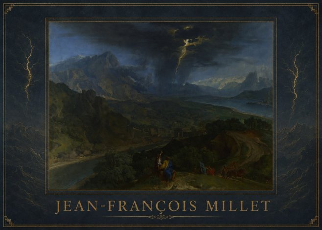 Jean-François Millet The Thunderbolt No1 - Juliste