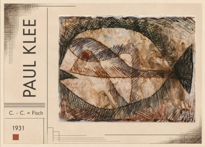 Paul Klee C. - C. = Fisch No2 - Juliste