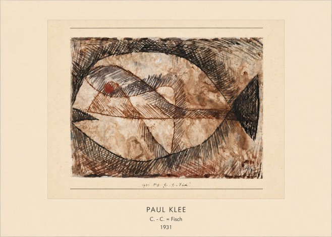 Paul Klee C. - C. = Fisch No3 - Juliste