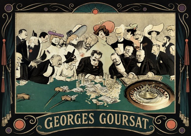 Georges Goursat At the Roulette Table No5 - Juliste