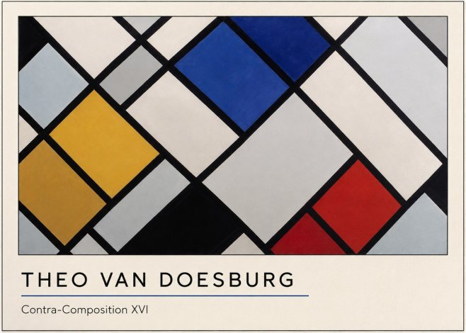 Theo van Doesburg Contra-composition Xvi No4 - Juliste