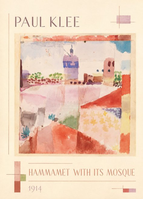 Paul Klee Hammamet with Its Mosque No1 - Juliste