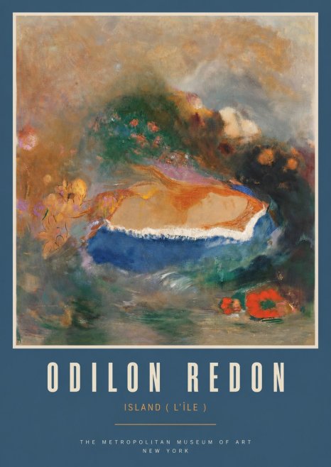 Odilon Redon Island (L'île) No2 - Juliste