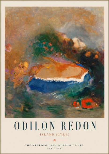 Odilon Redon Island (L'île) No5 - Juliste